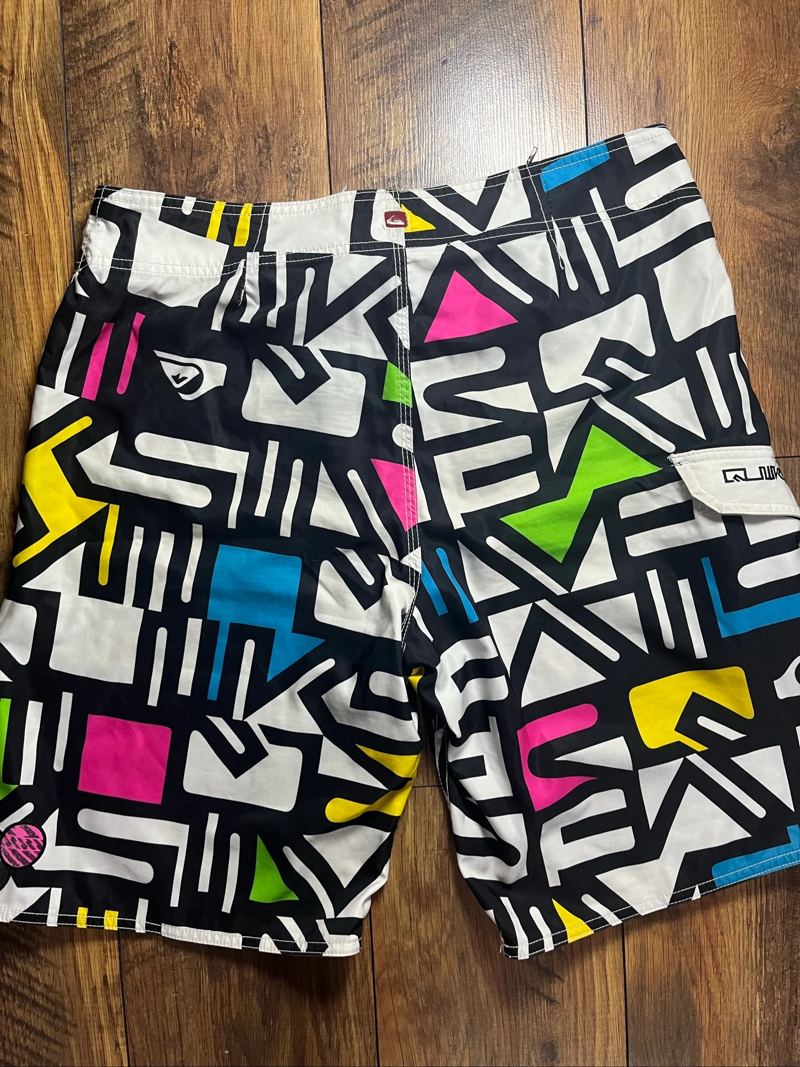 Multicolor graphic maze print boardshorts - Quiksilver - Size S - very good condition – photo 9
